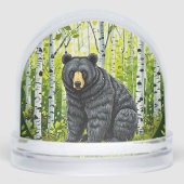 Ours noir dans une forêt de bouleaux (Avant)