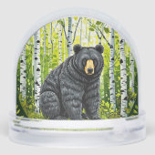 Ours noir dans une forêt de bouleaux (Arrière)