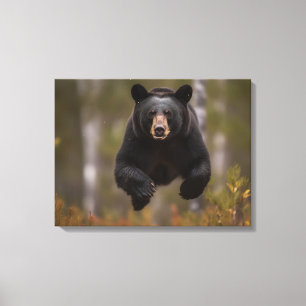 Ours noir en toile de mur Art-Yellowstone