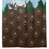 Ours Ours Ours Ours Douche Rideau (Devant)