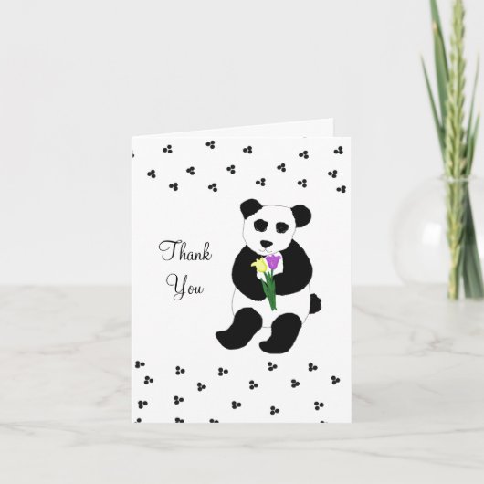 Ours Panda Merci (Devant)