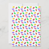 Ours Panda Mignon & Invitation Multicolore de Fria (Dos)
