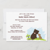 Ours Planète biologique Baby shower Invitations (Dos)