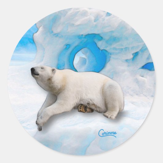 Ours polaire 1 - Stickers Enveloppe (Devant)