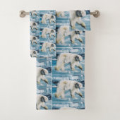 Ours polaire arctique bleu (En situation)