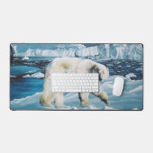 Ours polaire arctique bleu (Clavier et souris)