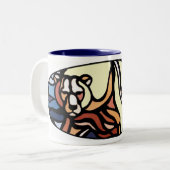 Ours polaire Art café Mug Premières nations Coupe (Devant gauche)