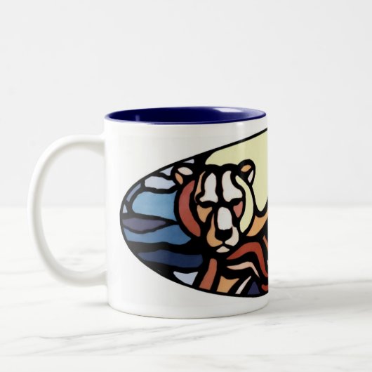 Ours polaire Art café Mug Premières nations Coupe (Gauche)
