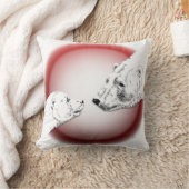 Ours polaire Art Coussin Mère w. Coussin bébé ours (Couverture)