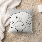 Ours polaire Art Coussin Mère w. Coussin bébé ours (Couverture)