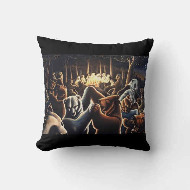 Ours polaire Art Coussin Ours Décor Ours Coussin (Recto)