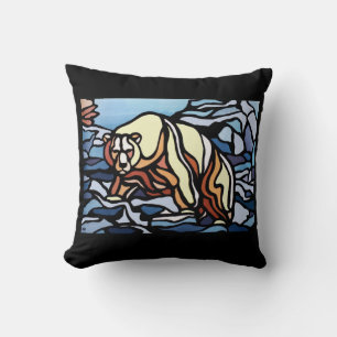 Ours polaire Art Coussin Premières nations Ours Co