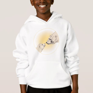 Ours polaire Art Enfants Sweat - shirt à capuche B