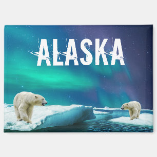 Ours polaire Aurora Borealis Aimant Alaska