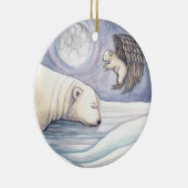 Ours polaire avec Ange Noël Ornement (Droite)