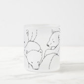 Ours polaire Bière Mug Verre Mère & Cubs Ours Mug (Centre)