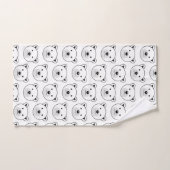 Ours polaire caricature mignon (Serviette à main)