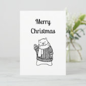Ours polaire de carte de Noël (Debout devant)