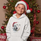 Ours polaire de Noël, personnalisable
