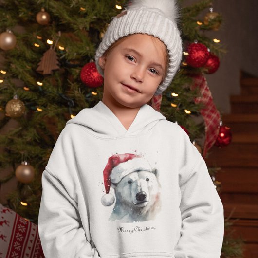 Ours polaire de Noël, personnalisable