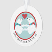 Ours polaire de Noël Photo personnalisée (devant)