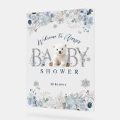 Ours polaire d'hiver Baby Boy Douche Bienvenue (Angle)