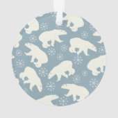 Ours polaire d'hiver sans couture motif + vos idée (dos)