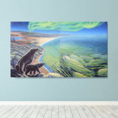 Ours polaire et béluga Baleines toile de peinture (Insitu (Plancher de Bois))