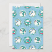 Ours polaire Invitation Anniversaire Jour d'hiver  (Dos)