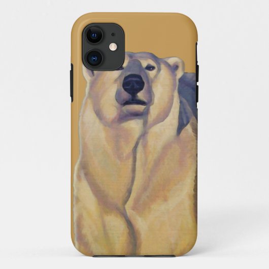 Ours polaire IPhone 5 Coque Faune Art Ours Cadeaux (Dos)