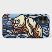 Ours polaire IPhone 5 Coque Faune Art Ours Cadeaux (Dos (Horizontal))