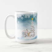 Ours polaire Joyeux café de Noël Mug (Gauche)