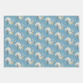 Ours Polaire Laisser Envelopper La Neige Feuilles  (Devant 3)