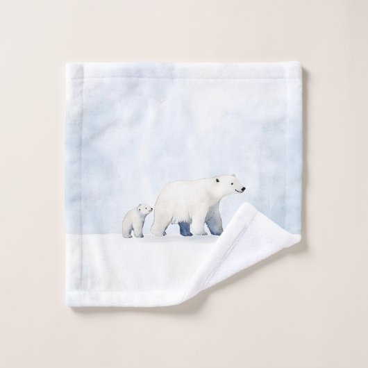 Ours polaire mignon (Gant de toilette)