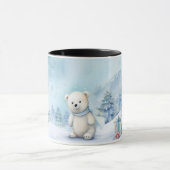 Ours polaire mignon hiver Wonderland Mug (Centre)
