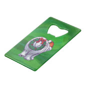 Ours polaire Noël sur vert (Dos Angle)