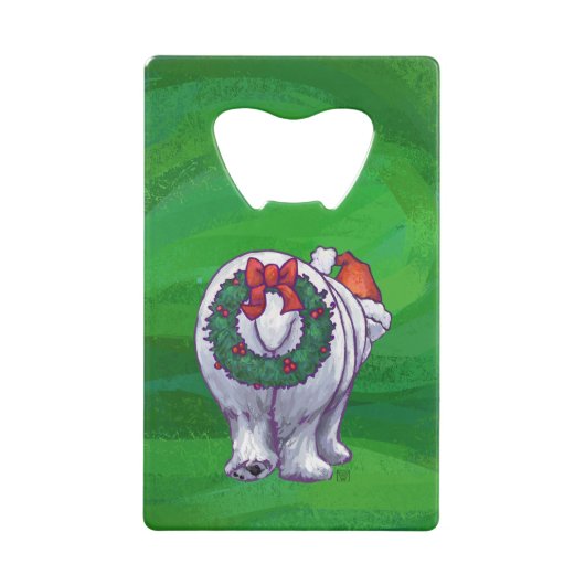 Ours polaire Noël sur vert (Dos)