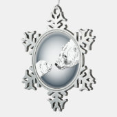 Ours Polaire Ornement de vacances Ours Art Décorat (Vue impression)