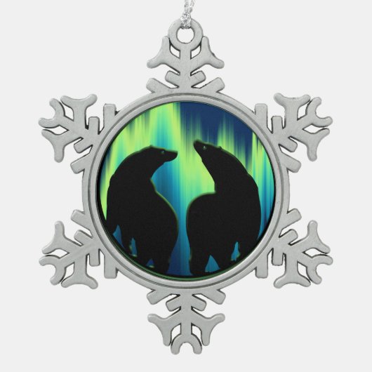 Ours Polaire Ornement de vacances Ours Art Décorat (Devant)