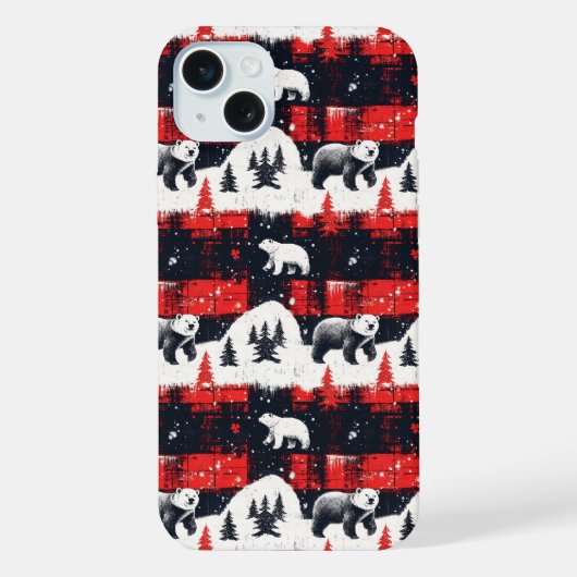 Ours polaire plaid rouge buffle (Verso)