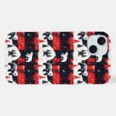 Ours polaire plaid rouge buffle (Verso Horizontal)
