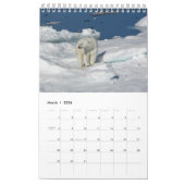 OURS POLAIRE Roi de l'Arctique Calendrier 2014 1-P (Mar 2026)