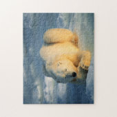 Ours polaire se faisant bronzer, Puzzle (Vertical)