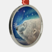 Ours polaire Snowflakes Ornement (Droite)