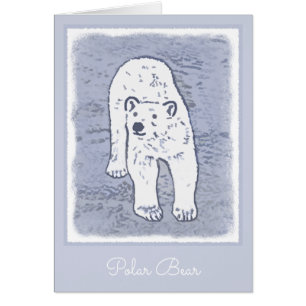 Ours polaire sur la peinture sur glace - Art origi