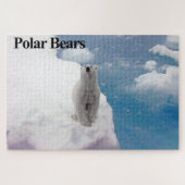 Ours polaire sur le puzzle de glace (Horizontal)