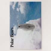 Ours polaire sur le puzzle de glace (Vertical)