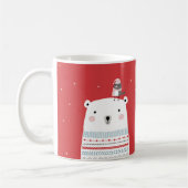 Ours polaire Warm Warm Mug en rouge (Gauche)