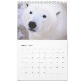 Ours polaires - Calendrier des 12 mois (Mar 2027)