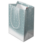 Ours Polaires De Noël Dans Sac Cadeau Moyen Neige (Dos Angle)